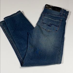 Silver Jeans SZ 12 Girls Nathan Skinny Blue Jeans